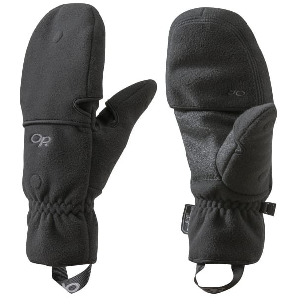 OUTDOOR RESEARCH Gripper Convertible Gloves, Black