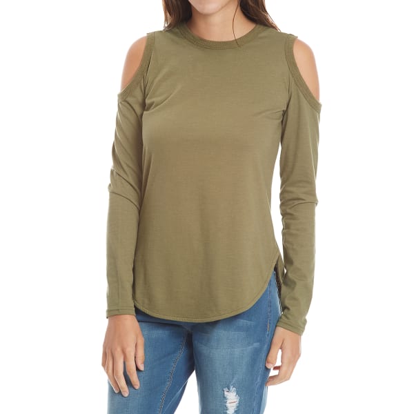 THYME & HONEY Women's Cold Shoulder Long-Sleeve Top