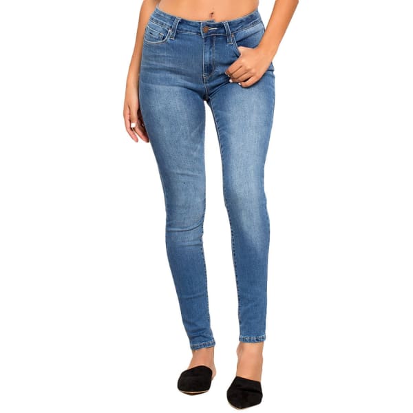 YMI Juniors' Hide Your Muffin Top High-Waist Skinny Jeans