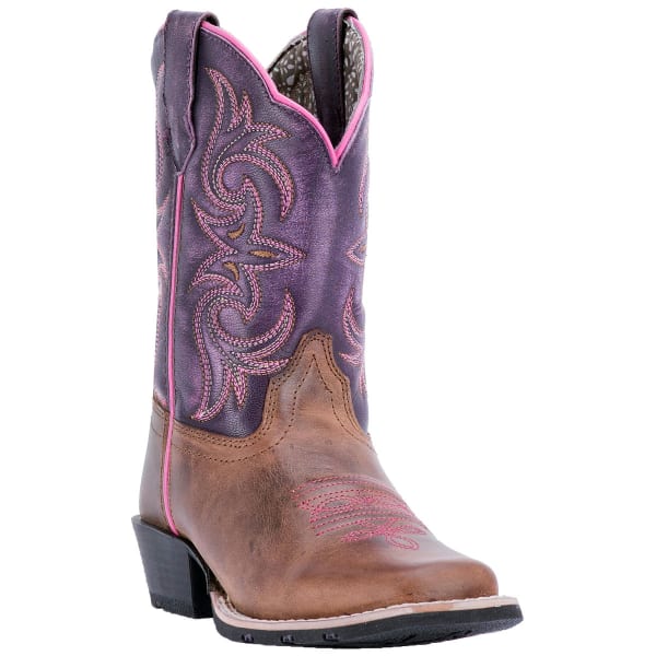 DAN POST Girl's Majesty Cowboy Boots, Brown