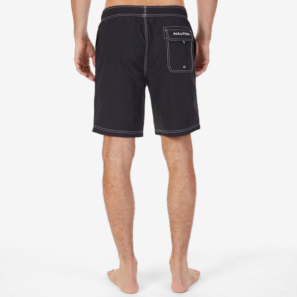 NAUTICA Men's Quick-Dry Signature Swim Trunks