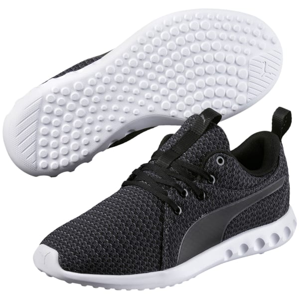 PUMA Women's Carson 2 Knit Running Shoes, Black/Periscope