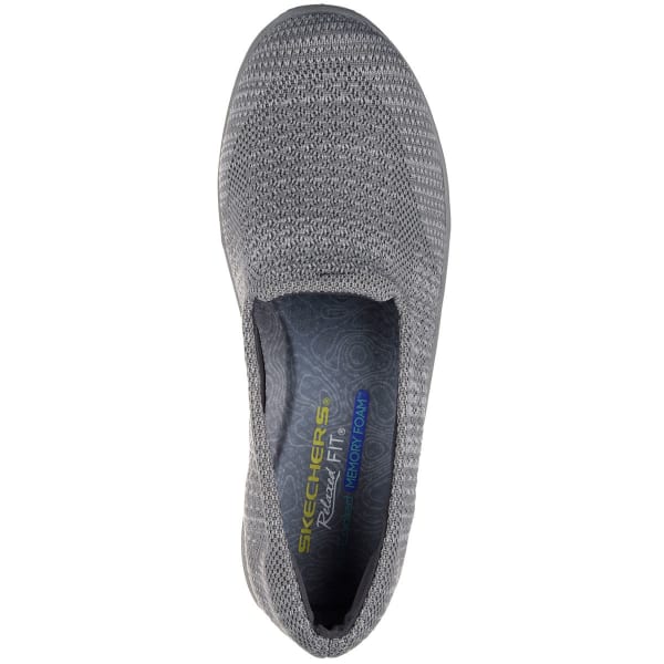 SKECHERS Women's Reggae Fest - Stitch Up Slip-On Shoes, Grey