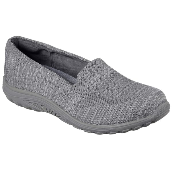 SKECHERS Women's Reggae Fest - Stitch Up Slip-On Shoes, Grey