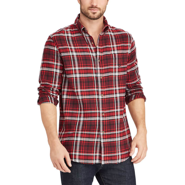 CHAPS Men's Flannel Long-Sleeve Shirt