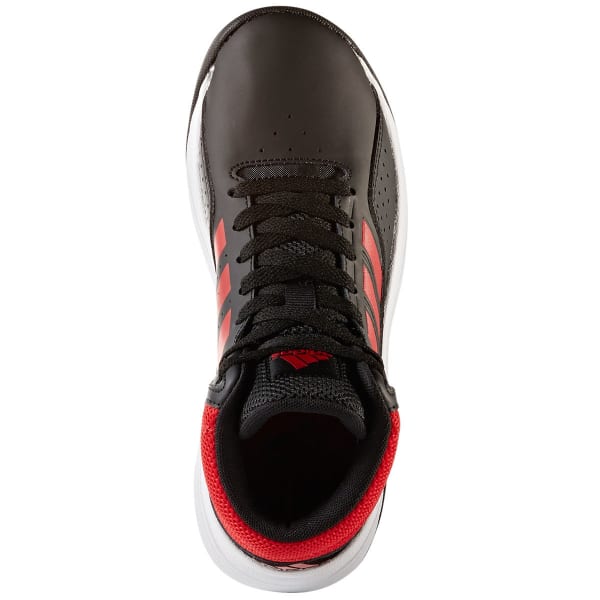 ADIDAS Boys' Cloudfoam Ilation Mid Basketball Shoes, Black/Red