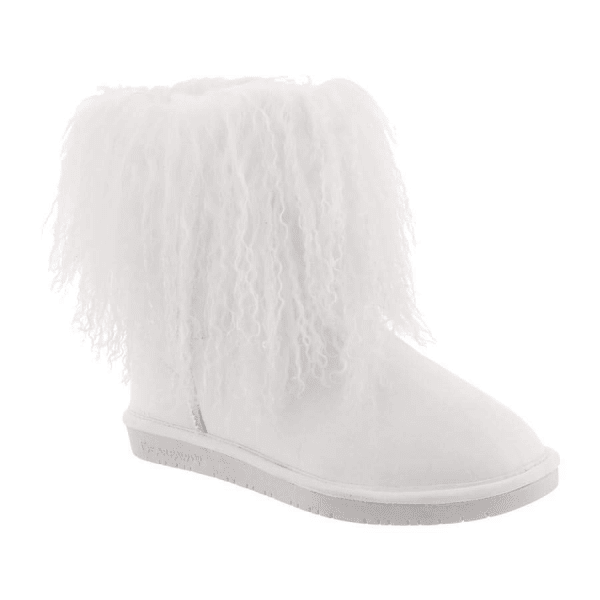 BEARPAW Women's Boo Boots, White