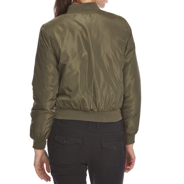 AMBIANCE APPAREL Juniors' Bomber Flight Jacket