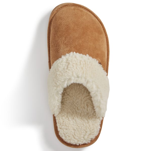 LAMO Women's Cora Suede Slippers, Chestnut