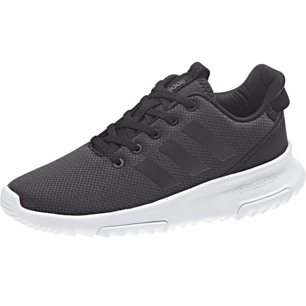 ADIDAS Boys' Neo Cloudfoam Racer TR Running Shoes, Black/White