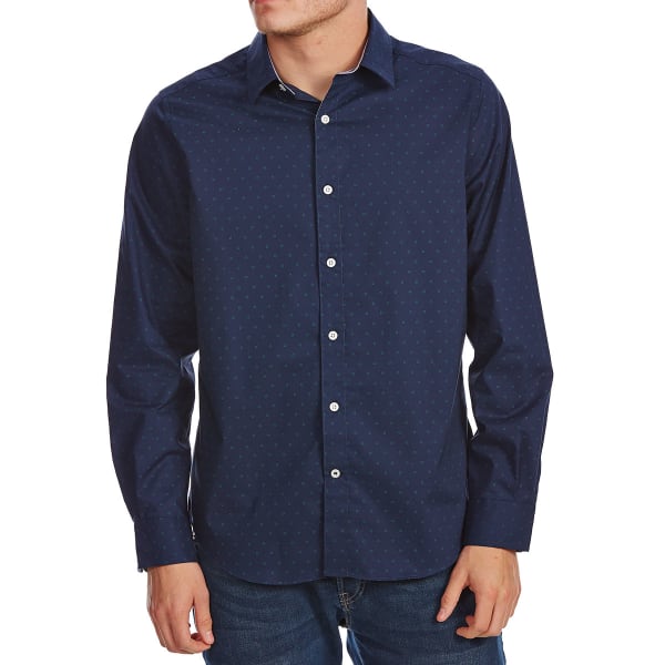 NAUTICA Men's Stretch Poplin Long-Sleeve Shirt