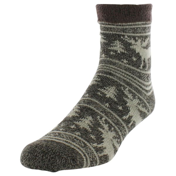 SOF SOLE Men's Fireside Moose Print Socks