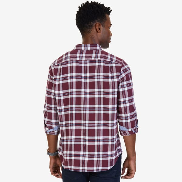 NAUTICA Men's Long-Sleeve Plaid Flannel Shirt