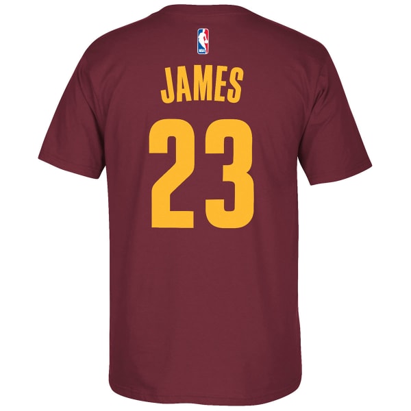 CLEVELAND CAVALIERS Men's LeBron James #23 Name and Number Short-Sleeve Tee