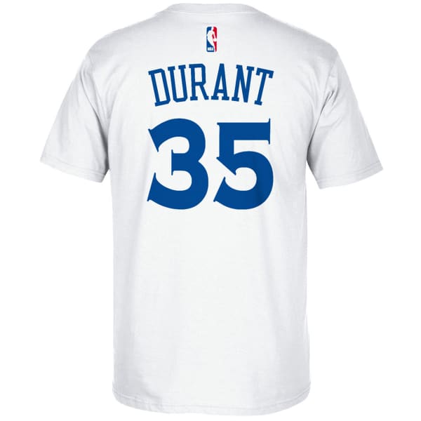 GOLDEN STATE WARRIORS Men's Kevin Durant #35 Name and Number Short-Sleeve Tee