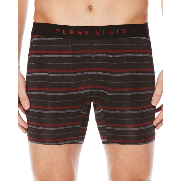 PERRY ELLIS Men's Digital Stripe Boxer Brief