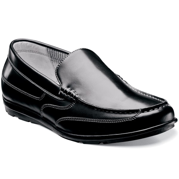 NUNN BUSH Men's Cale Slip-On Dress Shoes, Black