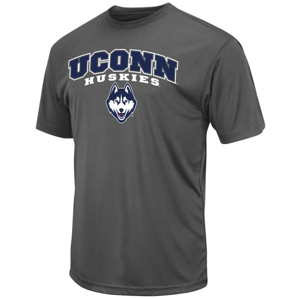 UCONN Men's Heather Poly Short-Sleeve Tee