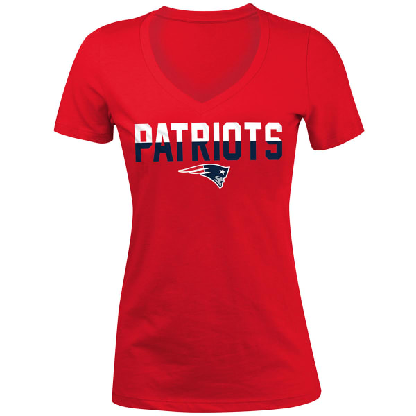 NEW ENGLAND PATRIOTS Women's Color-Block Tri-Blend Jersey Tee