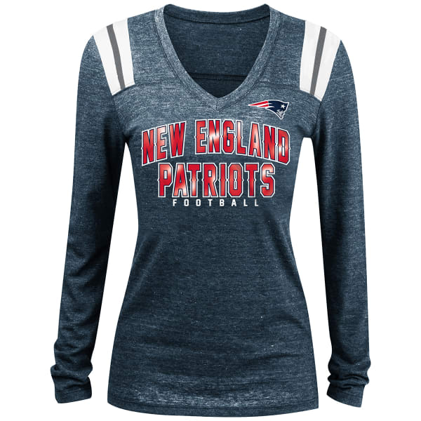 NEW ENGLAND PATRIOTS Women's Insert Foil Print Long-Sleeve Tee