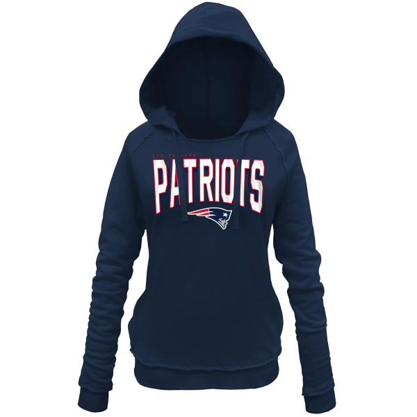 NEW ENGLAND PATRIOTS Women's Brushed Wordmark Pullover Fleece Hoodie