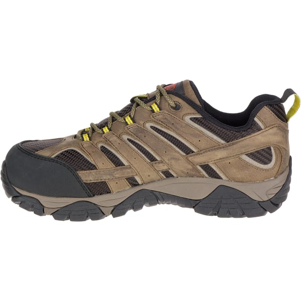 MERRELL Men's Moab 2 Vent Waterproof Composite Toe Work Shoes, Boulder ...