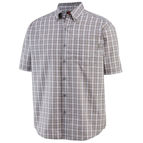 WOLVERINE Men's Mortar Plaid Short-Sleeve Shirt