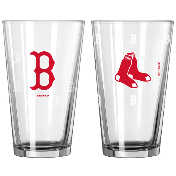 BOSTON RED SOX 16 oz. MLB Variety Color Change Pint Glasses, 2-Pack