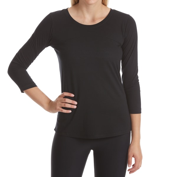 RBX Women's Back Cutout ¾-Sleeve Top