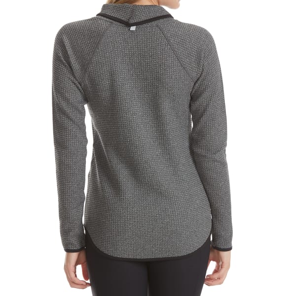 RBX Women's Peached Waffle Cowl Neck Long-Sleeve Top