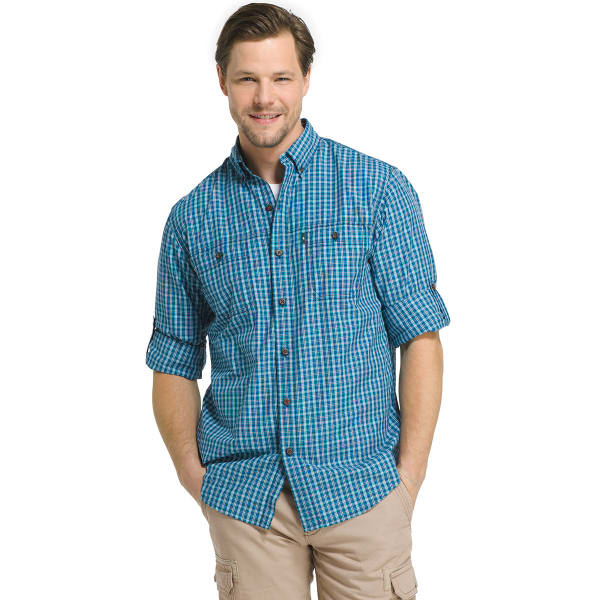 G.H. BASS & CO. Men's Plaid Explorer Sportsman Long-Sleeve Shirt