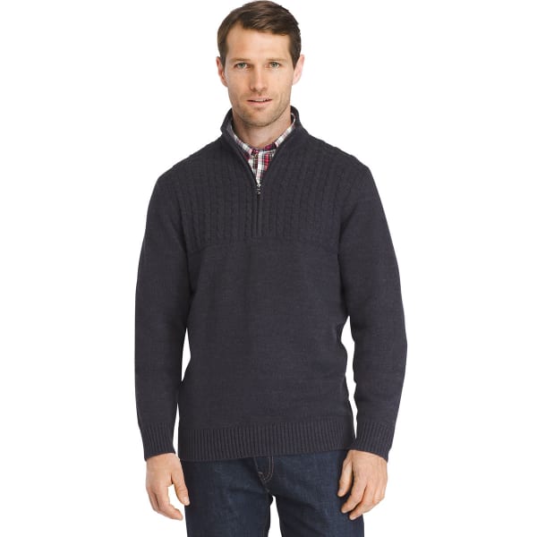 IZOD Men's Newport 1/4 Zip Long-Sleeve Sweater