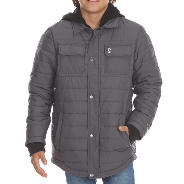 FREE COUNTRY Boys' Polyfill Traverse Quilted Shirt Jacket