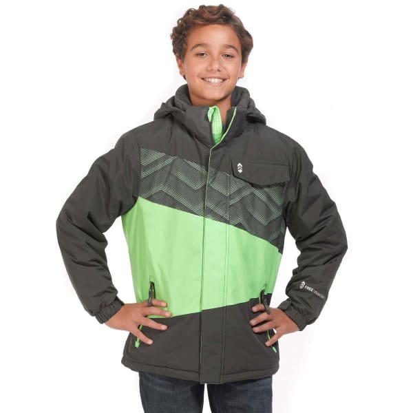 FREE COUNTRY Big Boys' Printed Color-Block Boarder Jacket