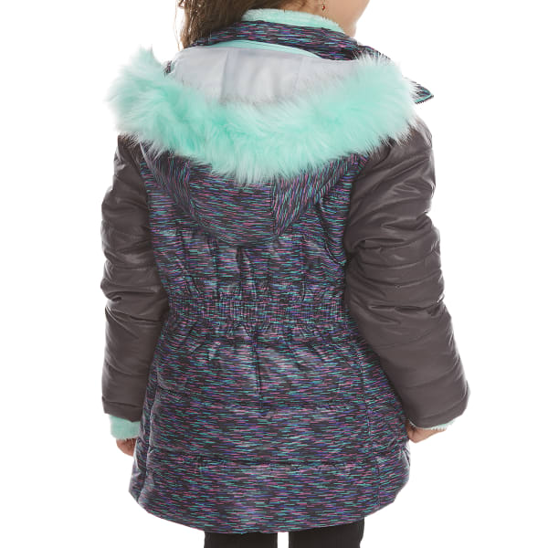 FREE COUNTRY Little Girls' Northern Lights Quilted Cire Bib Jacket