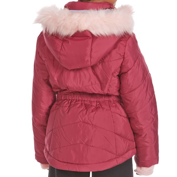 FREE COUNTRY Big Girls' Quilted Mid-Length Bib Jacket