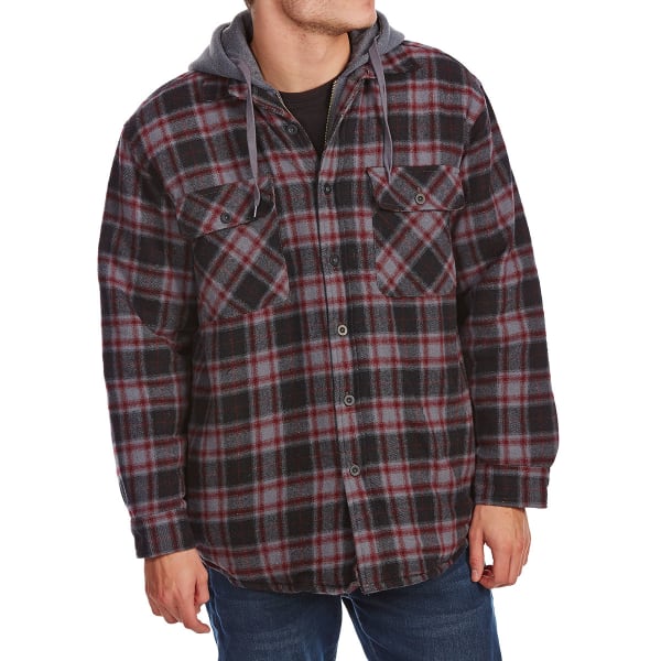 NORTHERN EXPEDITION Men's Dakota Quilted Lined Hooded Long-Sleeve ...