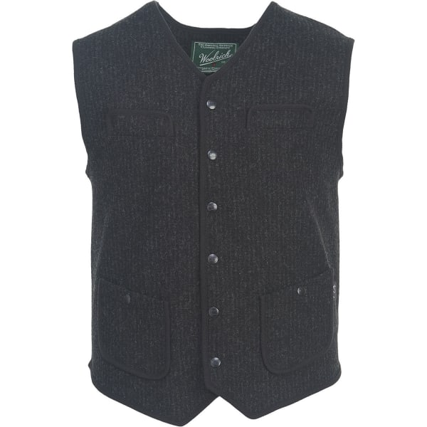 WOOLRICH Men's Utility Vest Snap Front Closure