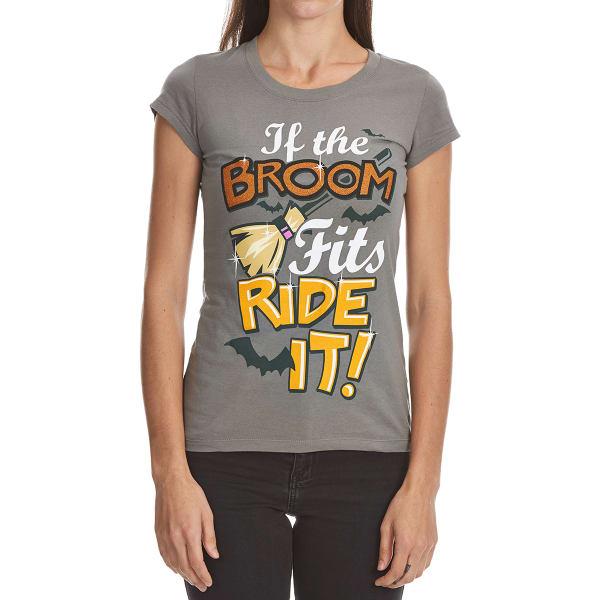 HYBRID Juniors' Broom Ride Halloween Tee