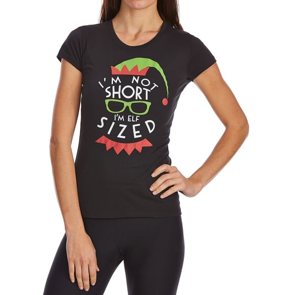 COLD CRUSH Juniors' Christmas Elf Sized Short-Sleeve Tee