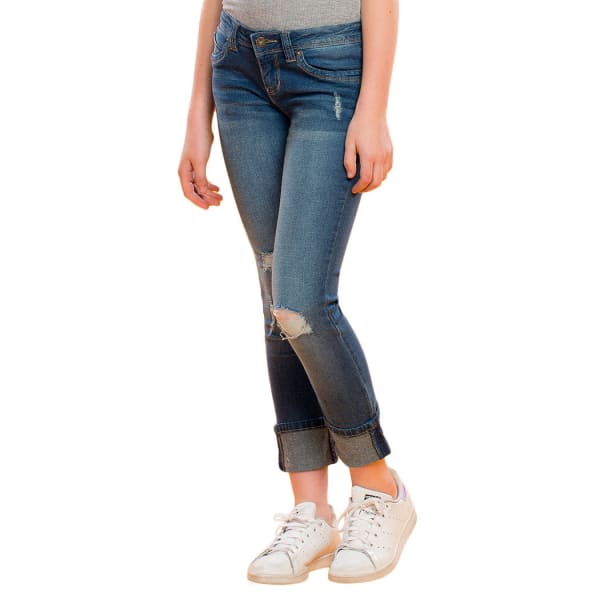 YMI Girls' WannaBettaFit Cuff Skinny Jeans - Bob’s Stores