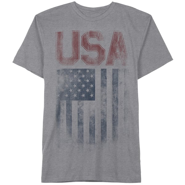 HYBRID Guys' Rugged USA Flag Tee