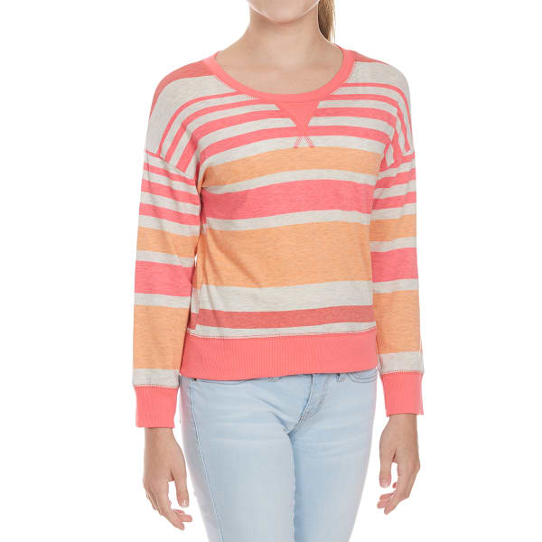 POOF Girls' Multi-Stripe Knit Long-Sleeve Shirt