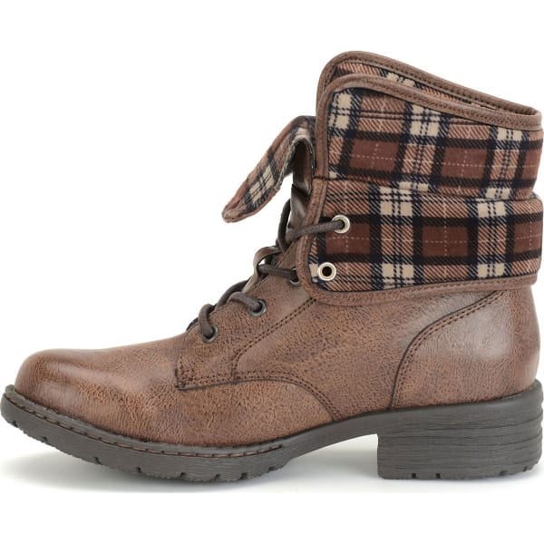 B.O.C. Women's Saturn Lace-Up Boots, Latte/Plaid