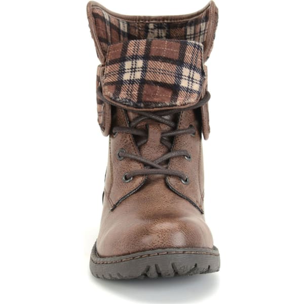 B.O.C. Women's Saturn Lace-Up Boots, Latte/Plaid