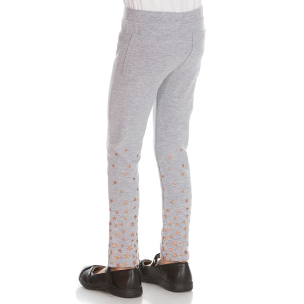 FREESTYLE Girls' Caviar/Stars French Terry Jeggings, 2-Pack