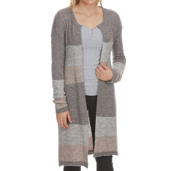 ABSOLUTELY FAMOUS Women's Mossy Color-Block Duster