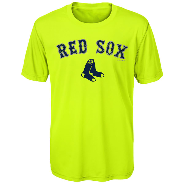 BOSTON RED SOX Big Boys' Glowing Game Short-Sleeve Tee