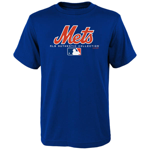 NEW YORK METS Big Boys' Authentic MLB Team Drive Short-Sleeve Tee