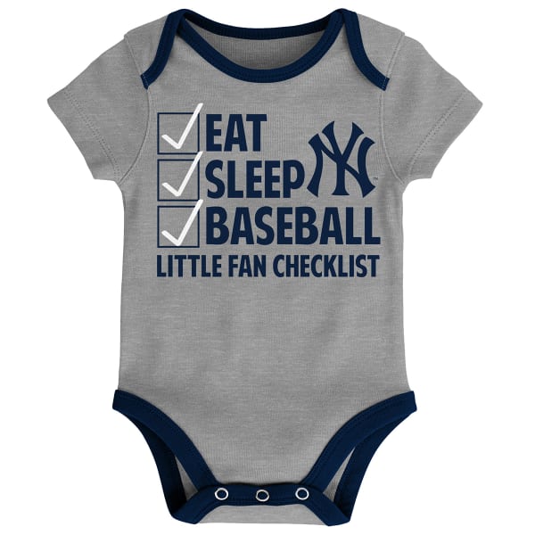 NEW YORK YANKEES Infant Boys' Play Ball Creeper Set, 3-Pack